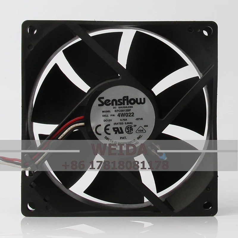 EFC0912BF чехол охлаждающий вентилятор для DELTA 90X90X32MM 12V 0.70A 9CM 9032 4-проводной вентилятор охлаждения корпуса с контролем температуры
