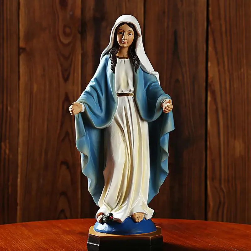

Our Lady Of Grace Virgin Mary Statue Polyresin Craft Statue Catholic Religious Sculpture Gift Resin Colored Statue Figurine