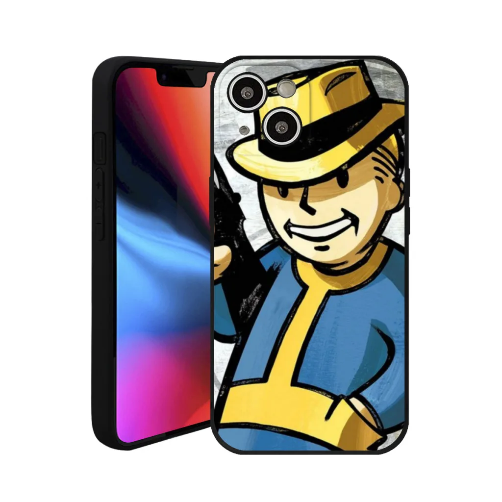 Чехол для телефона iPhone 15 Pro Max Plus мягкий силиконовый чехол S-Shelter Games F-FalloutS