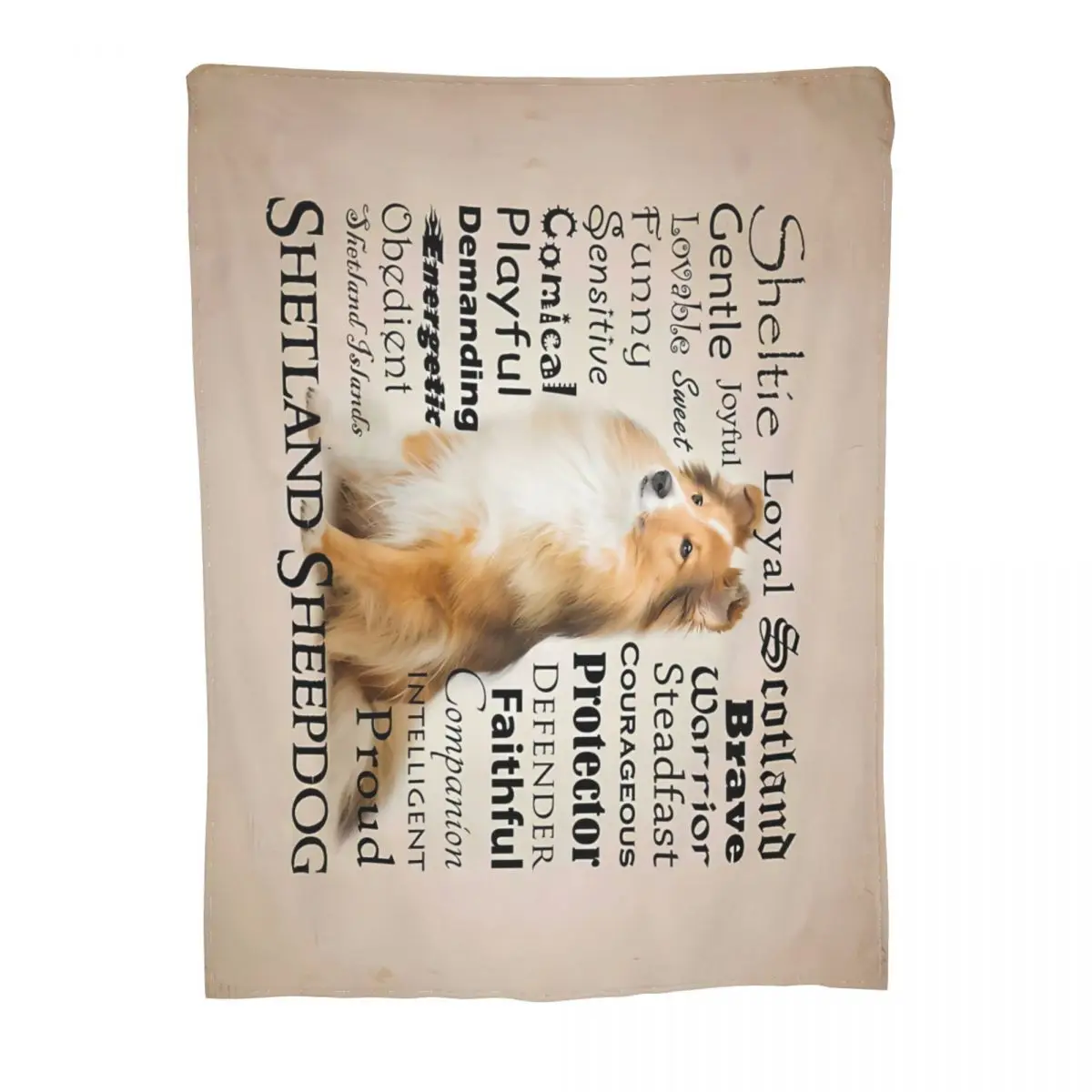 Ультра-мягкое Флисовое одеяло Sheltie