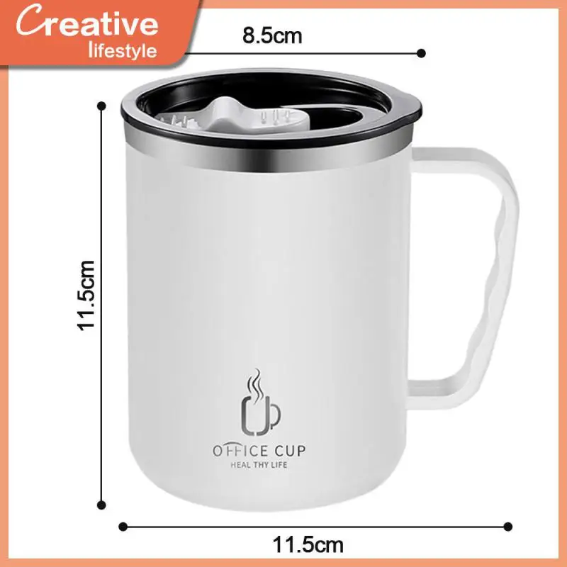 

Food Grade Silicone Sealing Rin Water Bottle With High Beauty Thermal Mug Wide-mouth Design Sealed Leak-proof Simple Office Mug