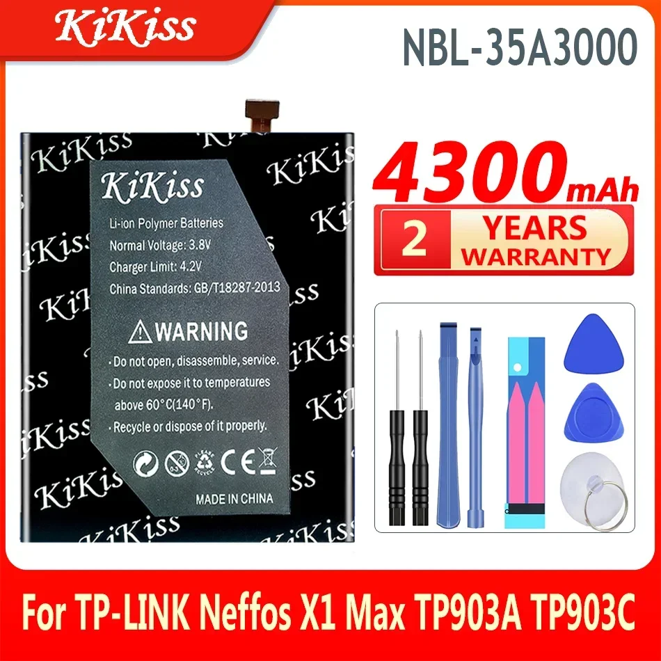 Сменный аккумулятор KiKiss 4300 мАч NBL-35A3000 для TP-LINK Neffos X1Max TP903A TP903C аккумуляторы