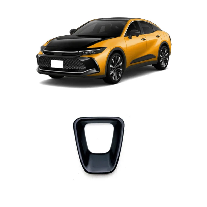 Чехол на рулевое колесо для Toyota Crown cosработу 2023 2024 ABS черного цвета отделка