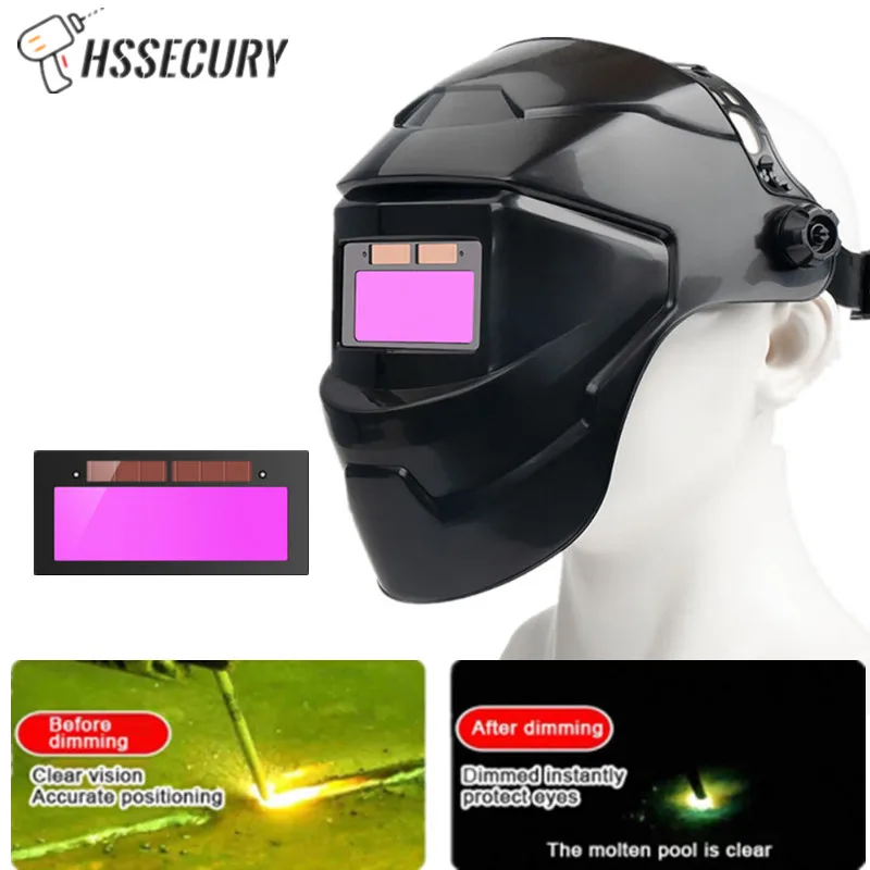 Welding Helmet Welder Mask Solar Auto Darkening Goggles Soldering Filter Lens For Arc Weld Grind Cut Tools | Инструменты