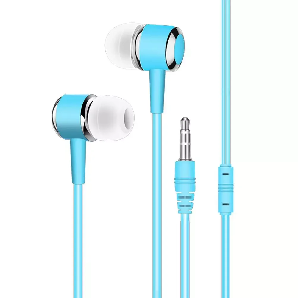 

Universal 1.2m Wired In-Ear Earbuds Headsets Music Earphones 3.5mm Plug Stereo Headphone for Phone PC Laptop Tablet MP3