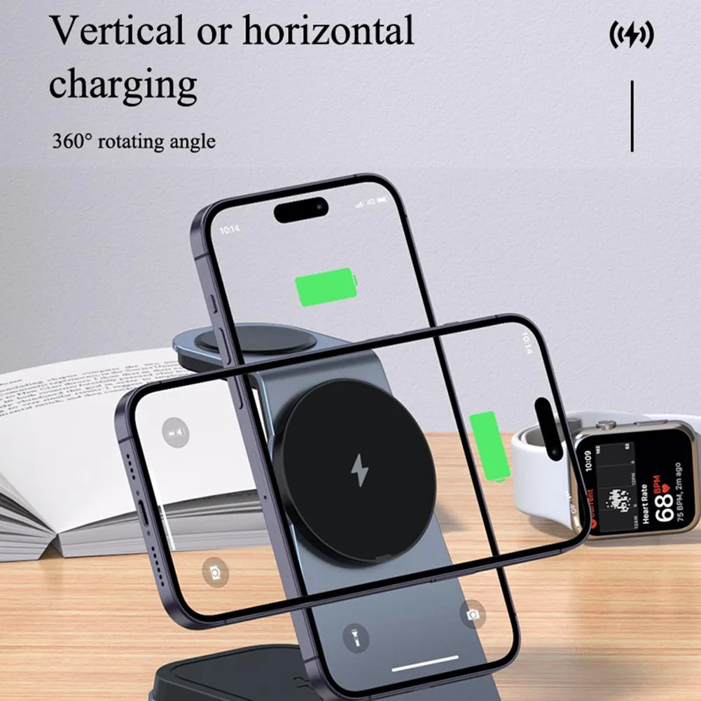 

Universal Magnetic Wireless Charger Lightweight Portable Charging Holder For Outdoor Travel