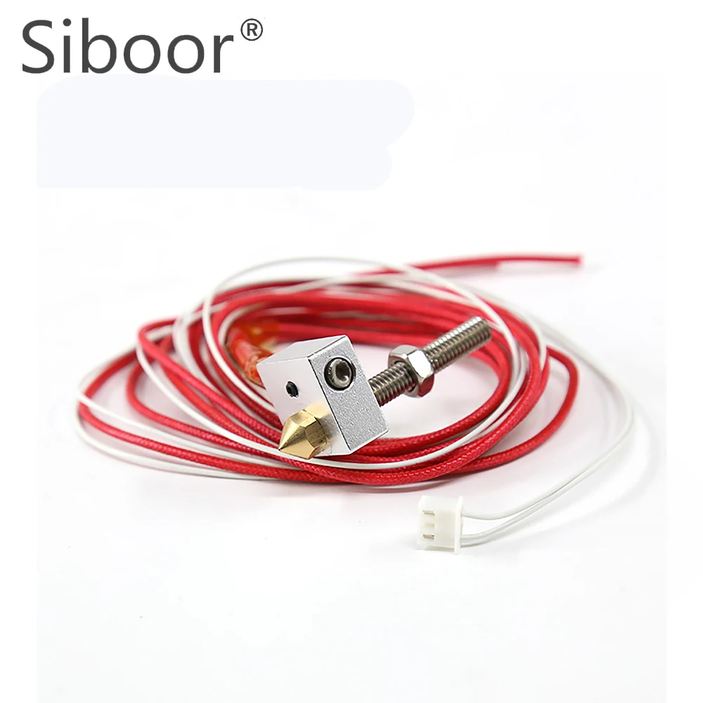 

DIY Hotend Kit Nozzle MK8 Extruder Throat Heater 1.75mm/0.4mm Extruder Heater Block For Raprep i3 Anet A2 A8 3D Printer Parts