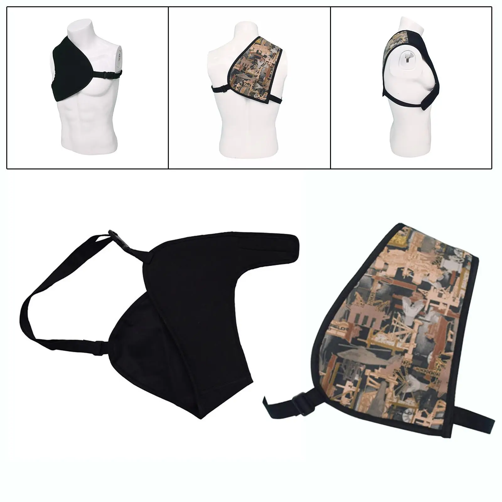 

Slip On Pad with Adjustable Strap Shockproof Shoulder Protection Shoulder Pad for Range Reduction Hunting
