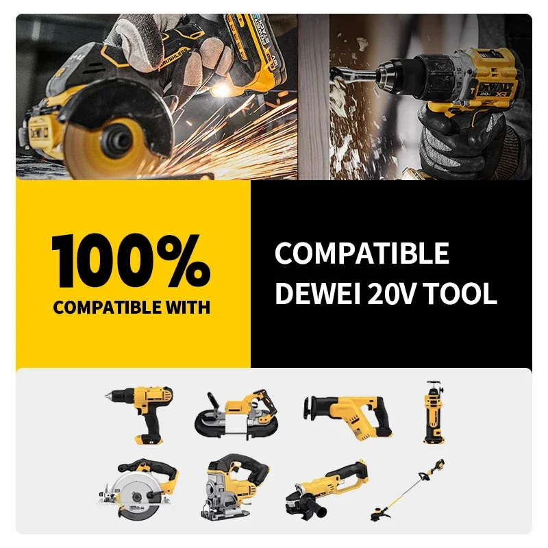 Оригинальная литиевая батарея Dewalt DCBP520 20 В 2 Ач перезаряжаемая легкая