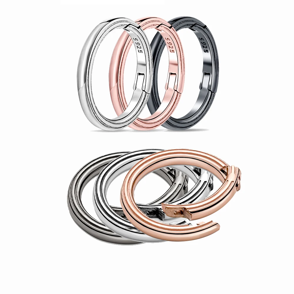 

Круглый соединитель из серебра 925 пробы для браслета и кольца