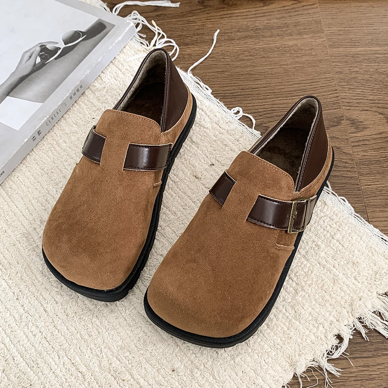 Женская обувь Осенняя женская без шнуровки Осень Новое зимнее платье Мокасины
