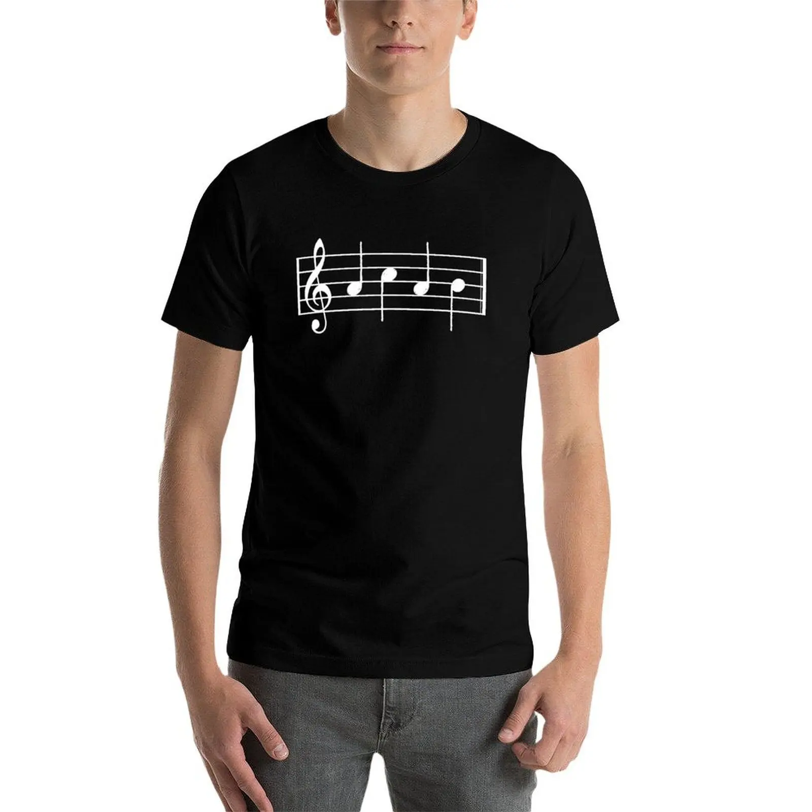 Фото Футболка ACAB In Musical Notes, повседневная свободная футболка с короткими рукавами №3
