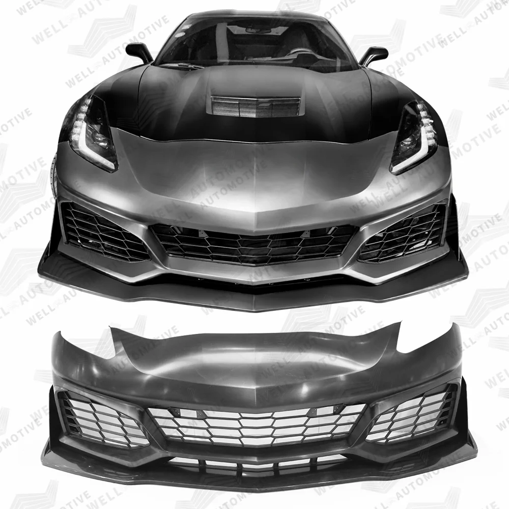 Высококачественный обновленный комплект боди ZR1 передний бампер для Chevrolet Corvette C7