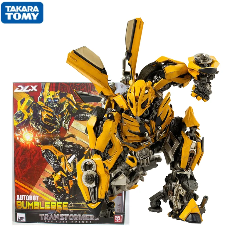 

Takara Tomy Threezero Transformers: The Last Knight Dlx Bumblebee Autobot Deluxe Class Collectible Robot Toy Figures Kids Gift