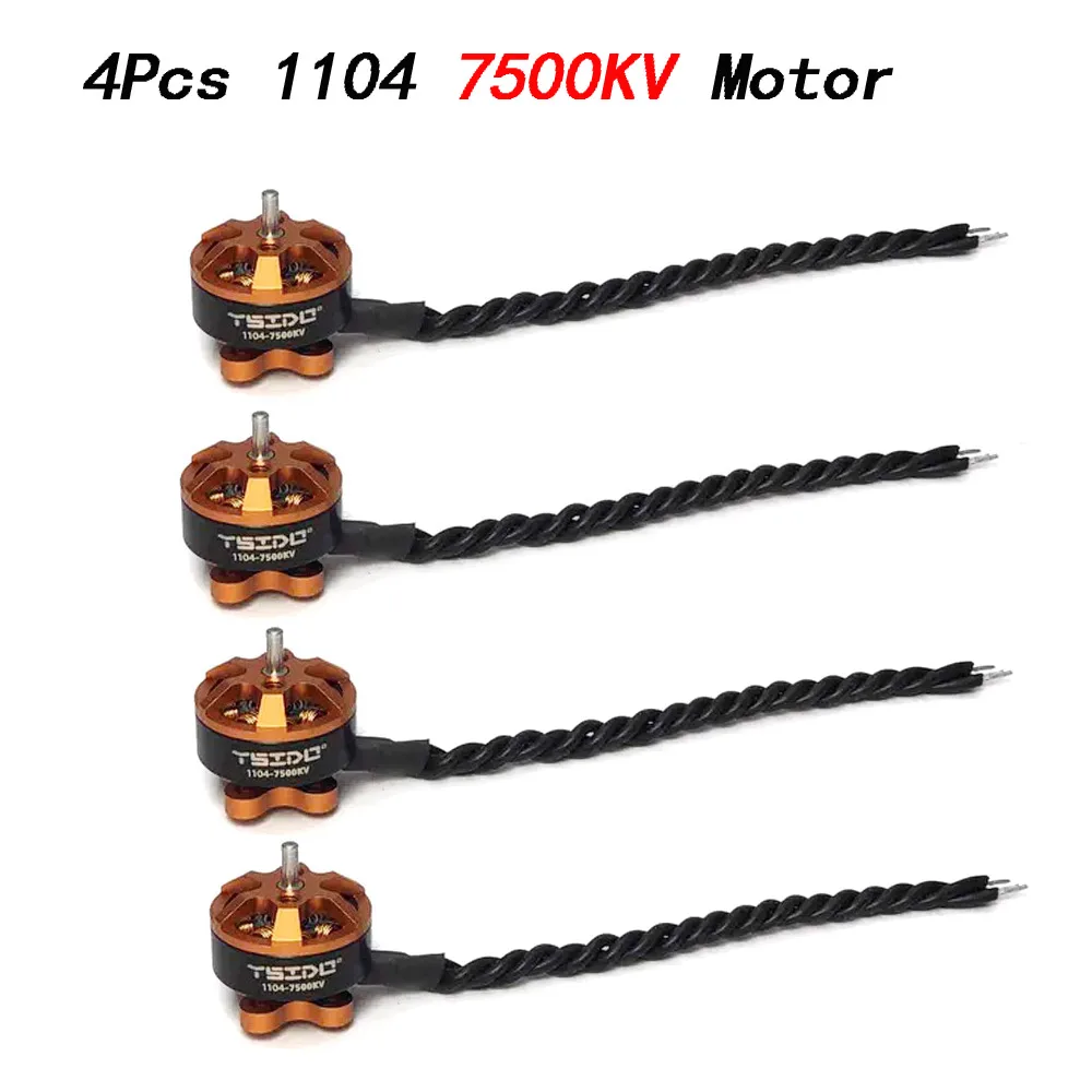 4 шт. YSIDO 1104 7500KV 8600KV бесщеточный двигатель для радиоуправляемого дрона 90-110mm FPV Racing