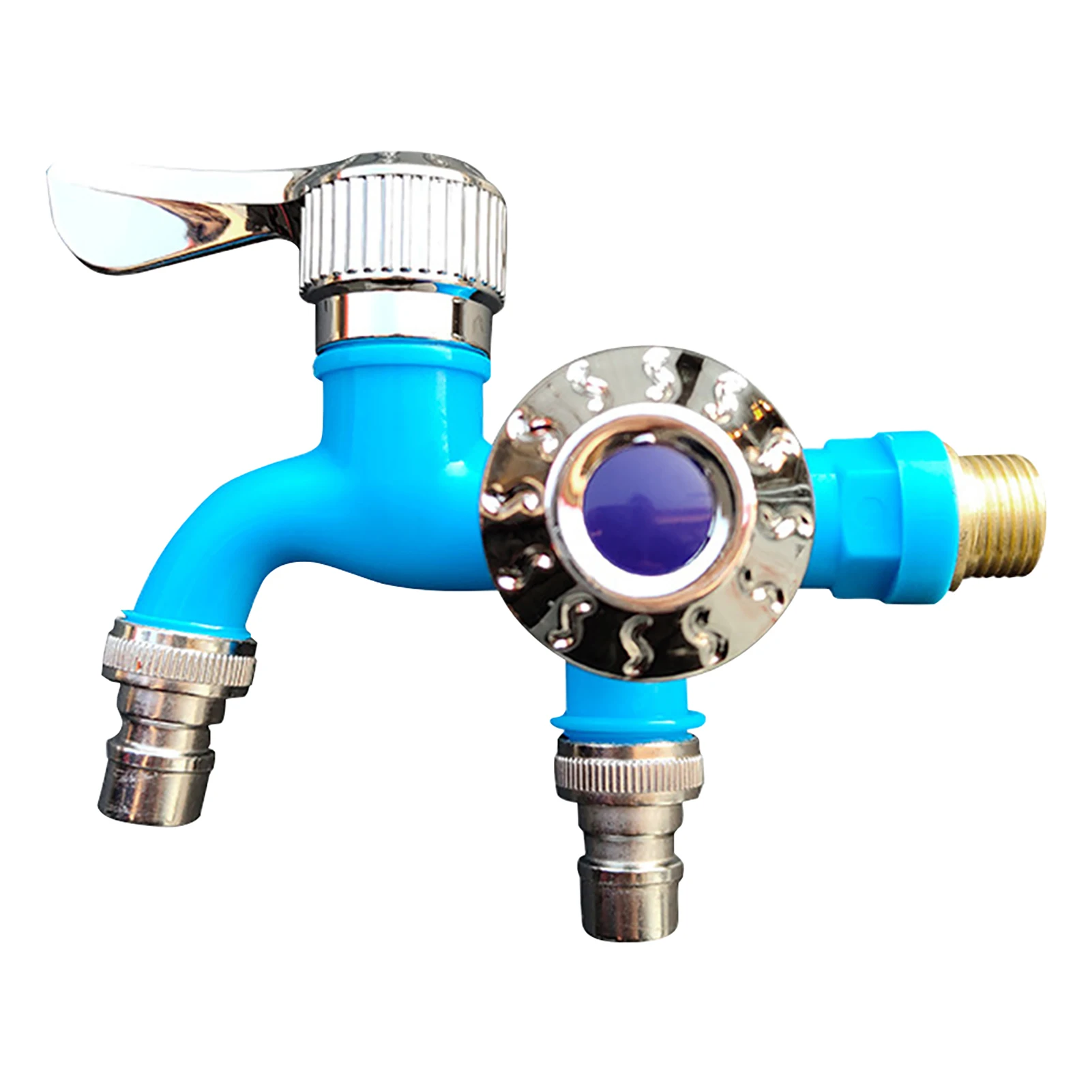 

Dual Control Extension Practical Double Outlet Indoor Outdoor Washing Machine Universal Water Faucet Leakproof Kitchen Bathroom