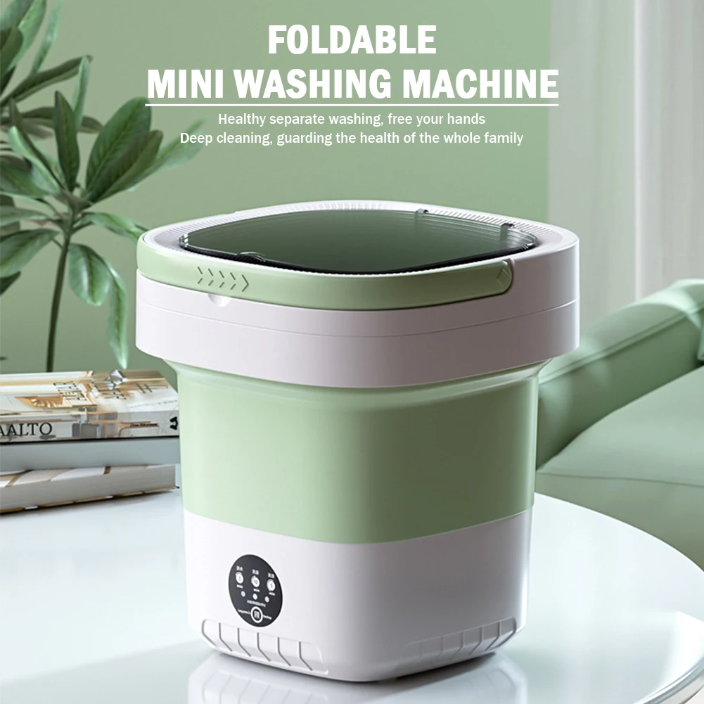 

7.5/6L Portable Foldable Washing Machine with Spin Dryer Automatic Child Underwear Socks Washing Machine Centrifuge Home Applian