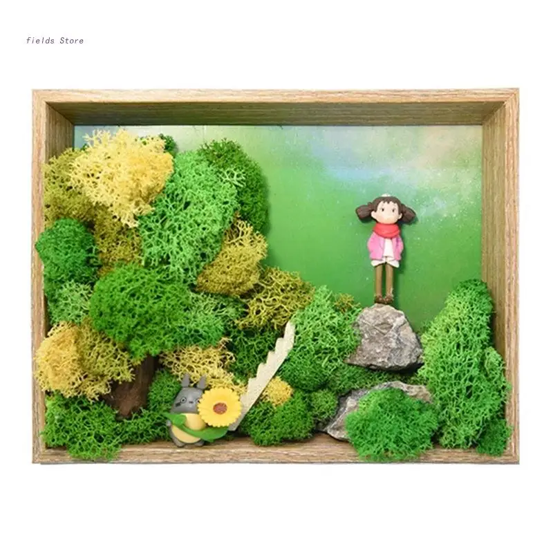 

DIY Seagrass Painting 3D Photo Frame Micro Landscape Painting Parent-child Toy