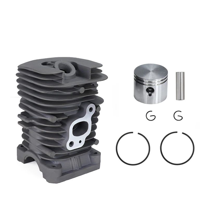 

1set Chainsaw 41.1mm Cylinder and Gasket Piston Assy Spark Plug Grooved Ball Bearing Kit for Partner 350 Partner 351