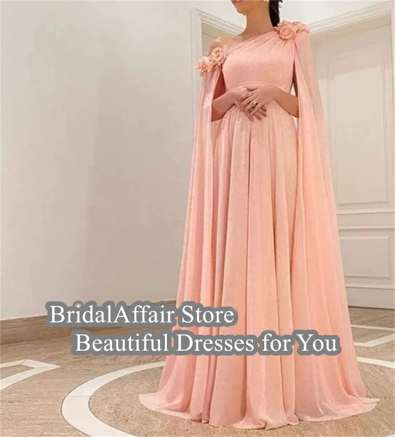 BridalAffair детское розовое шифоновое вечернее платье с рукавами-крылышками и 3D