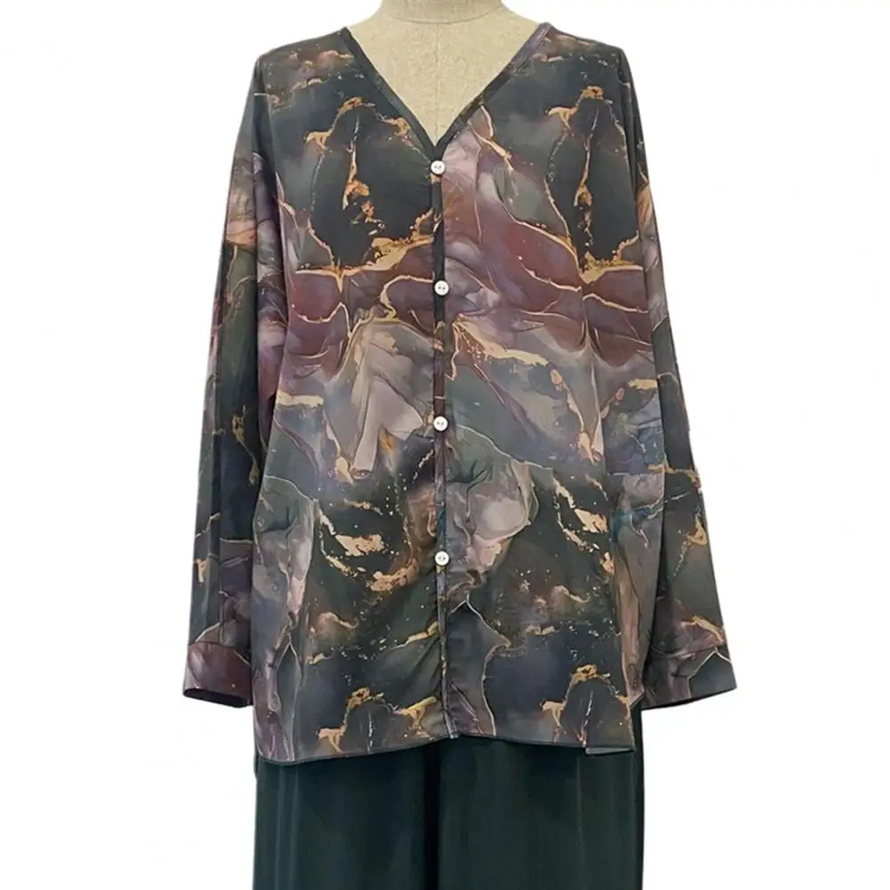 Женский комплект из 2 предметов однобортная Блузка с V-образным вырезом и