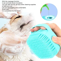 pet dog brush soft hair shampoo cat massage comb grooming scrubber shower brush for bathing short hair soft silicone brushes