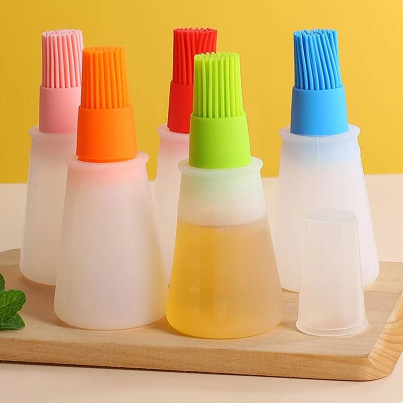 

Барбекю, товар со шкалой, уличная силиконовая бутылка для масла с крышкой, щетка для соуса, технические щетки, кухонные инструменты для выпе...