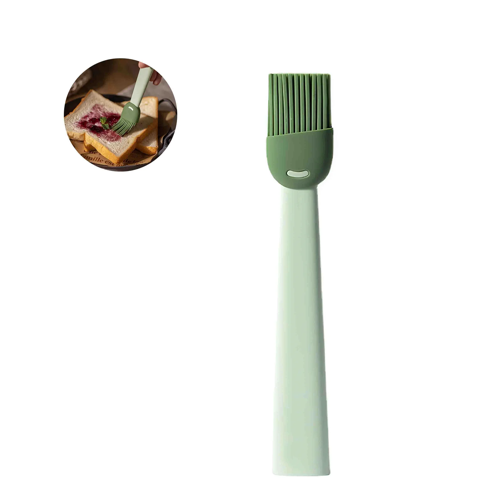 

1pc Food Grade Silicone Basting Brush Heat-Resistant Baking Brush Grilling Brush Oil Brush Baking BBQ Tools Accessories