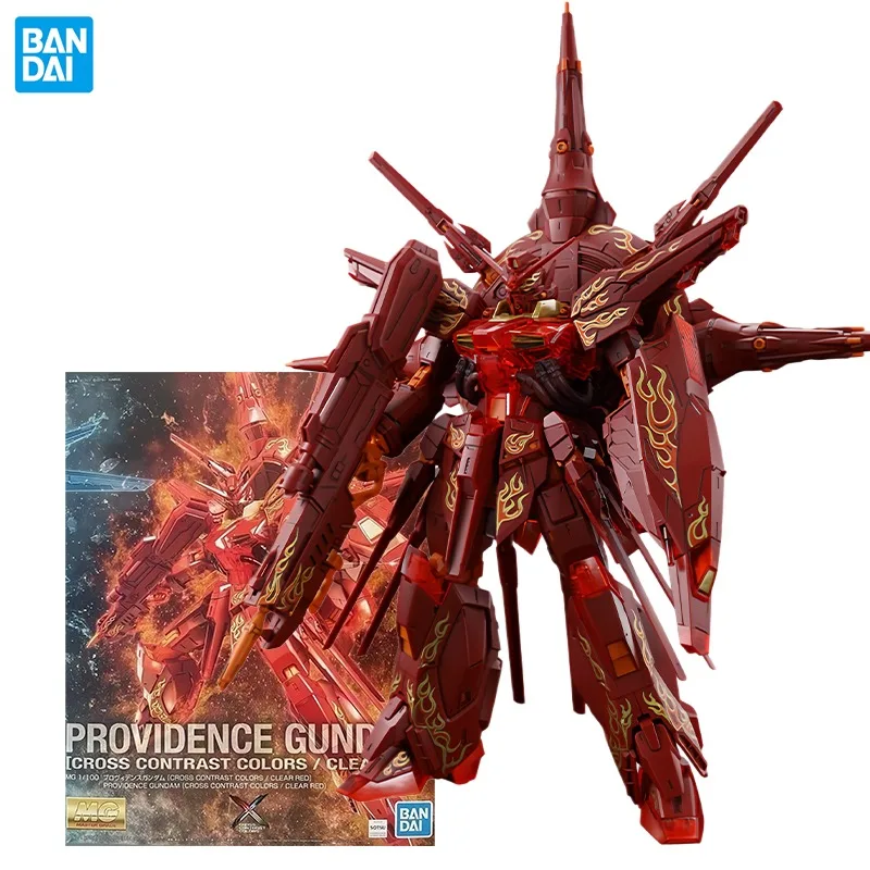 Фото Конструктор Bandai MG 1/100 Гандам Провиденс, контрастные цвета, прозрачный красный - Гандам SEED, фигурки, аниме-игрушки, оригинальная коробка №3
