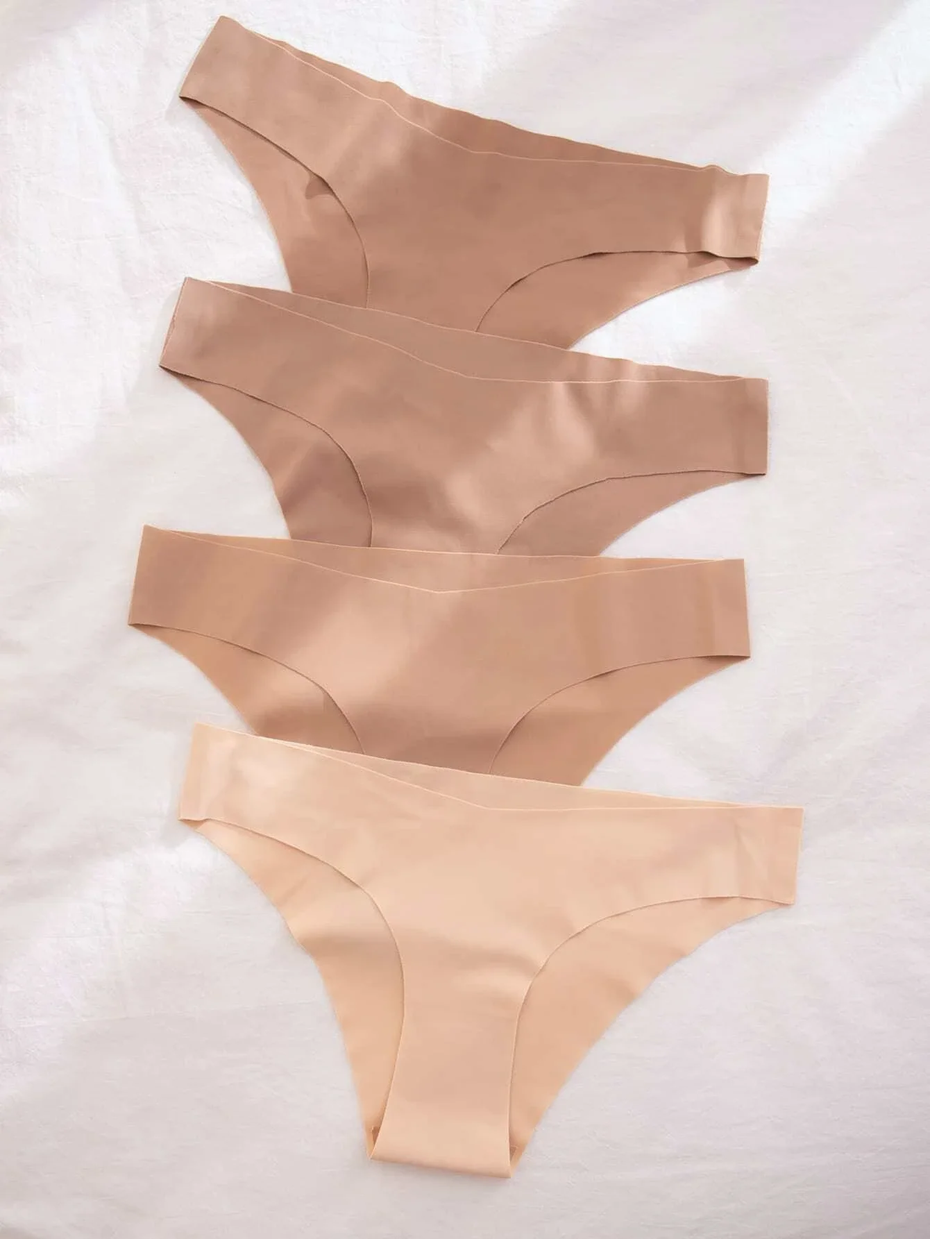 

4pack Solid No Show Panty Set