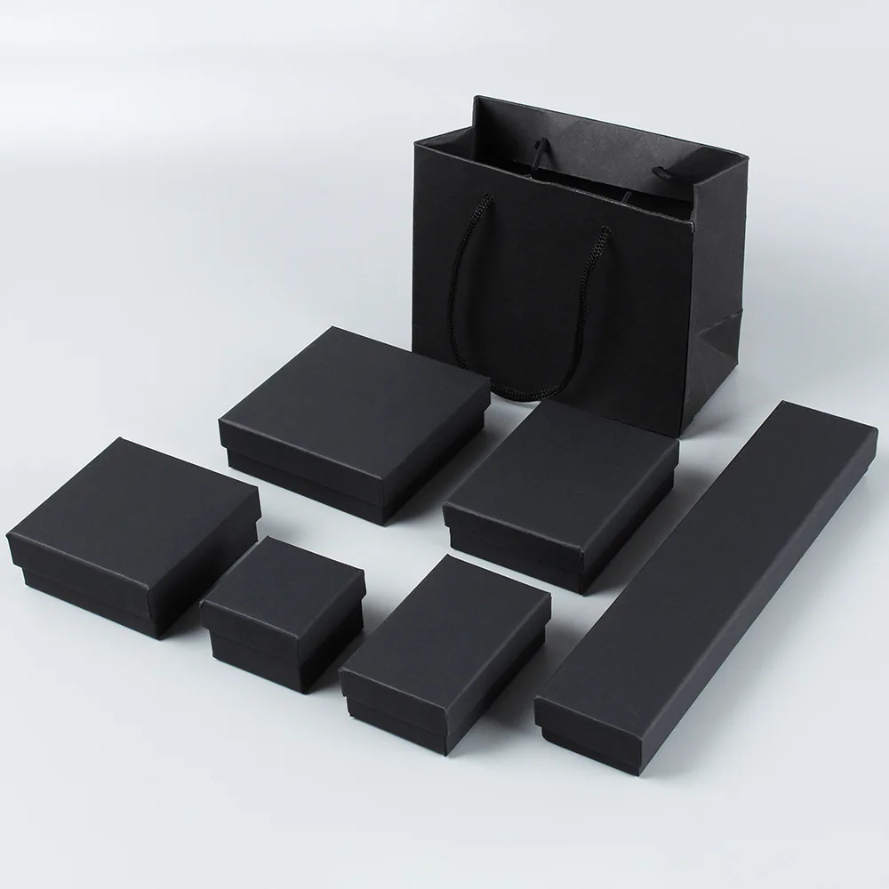 

Square Rectangle Marble Paper Cardboard Jewelry Storage Gift Cases Ring Earring Necklace Bracelet Display Brooches Holder Boxes