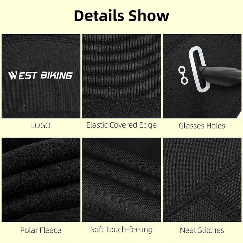 WEST BIKING зимние теплые велосипедные шапки ветрозащитная флисовая шапка с