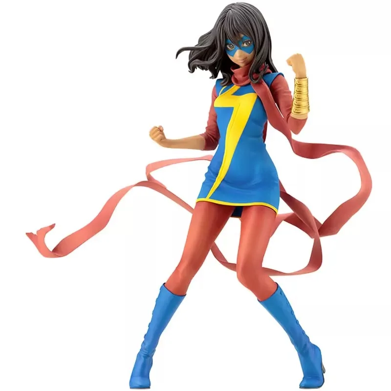 Оригинальная статуя Kotobukiya MK221 Ms Marvel Kamala Khan ПВХ экшн-фигурка Коллекционная модель