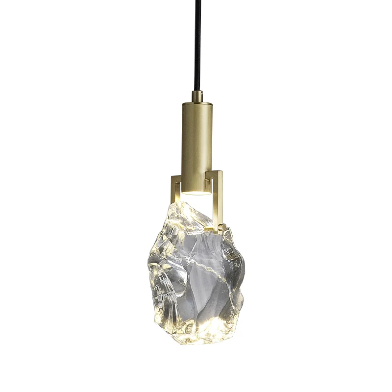 

Простой роскошный хрустальный подвесной светильник, прикроватная лампа для спальни, персонализированная барная настольная Подвесная ламп...