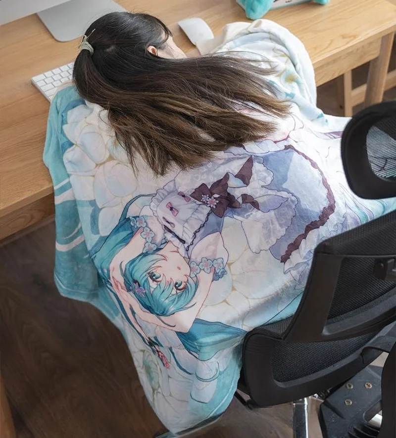 

Hatsune Miku 39 Commemorative Series The Language Of Flowers Figure 150x100cm High Quality Flannel Blanket Gifts