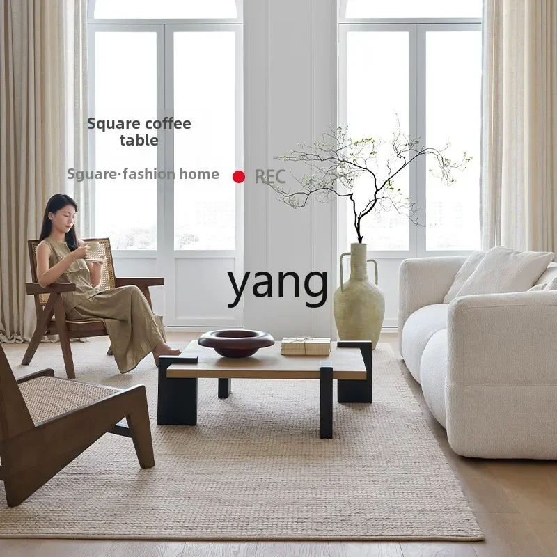 Журнальный столик из цельного дерева RQ Dafang дизайнерский чайный для небольшой