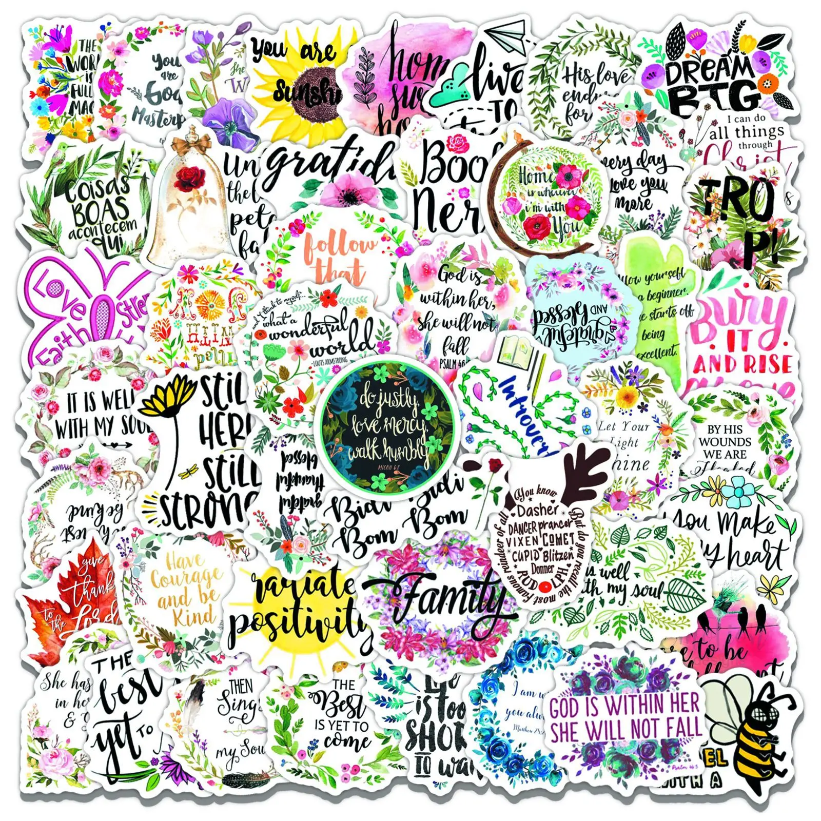 10/50 шт. водонепроницаемые наклейки для скейтборда мотоцикла гитары багажа