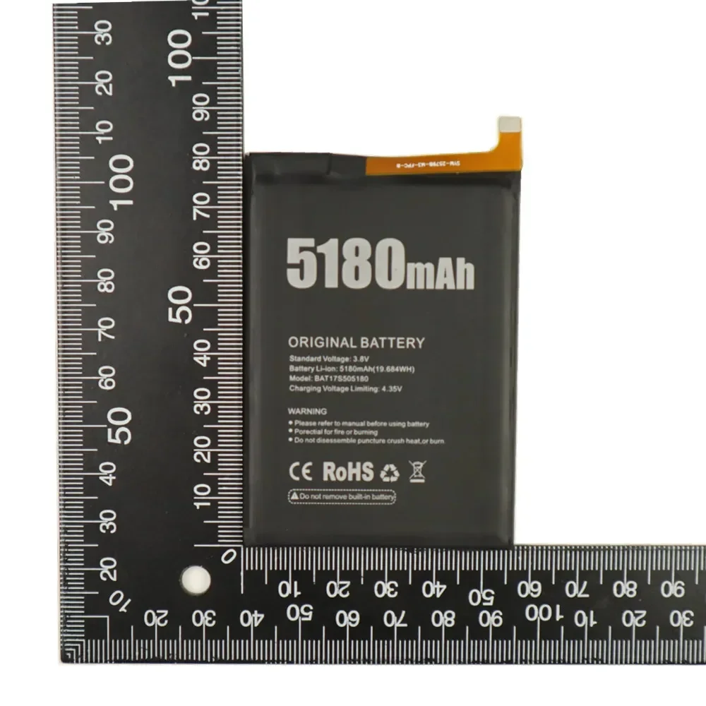 Оригинальный аккумулятор 5180 мАч BAT17S505180 для телефона DOOGEE S50 сменный