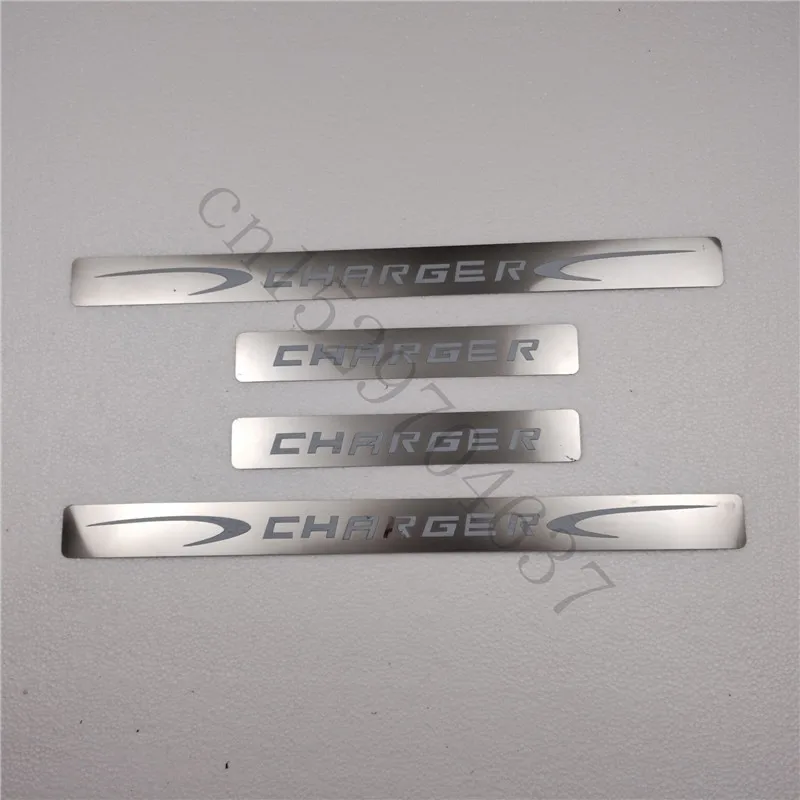 

Защитная пластина для DODGE CHARGER 2011-2021 из нержавеющей стали, приветственная педаль, защита от царапин, автомобильные аксессуары