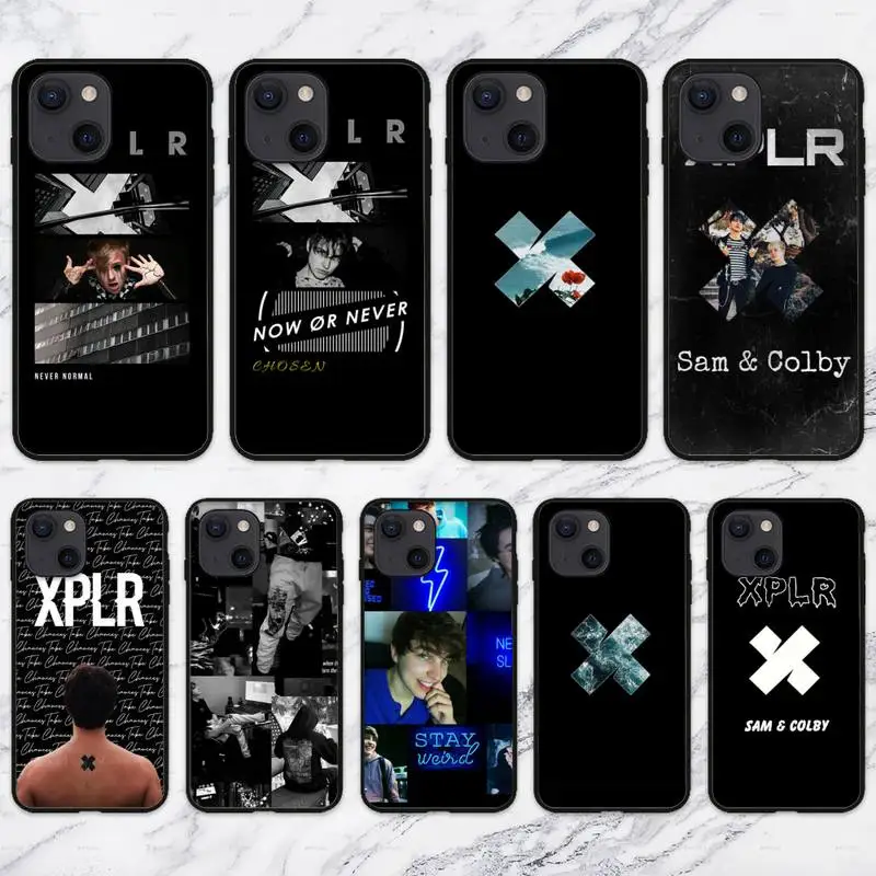 

Чехол Sam and Colby для iPhone 11 12 Mini 13 Pro XS Max X 8 7 6s Plus 5 SE XR