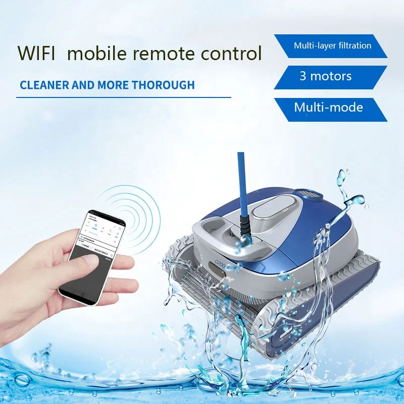 Автоматический Роботизированный очиститель для бассейна с Wi-Fi и пультом