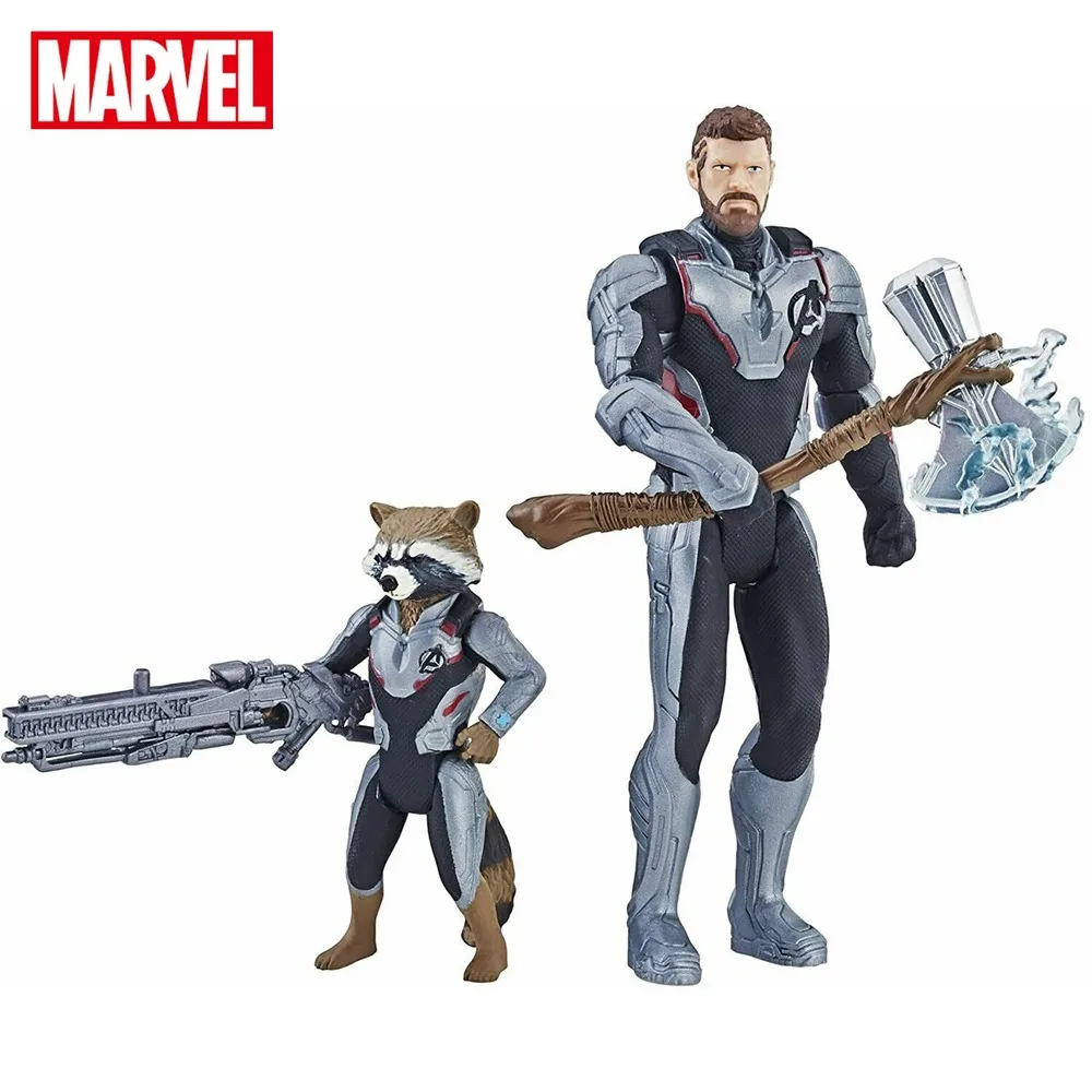 

Avengers Marvel Endgame Thor & Rocket Raccoon 2PCS Action Figures Cinematic Universe Mcu Movies Children's Birthday Gift E5078