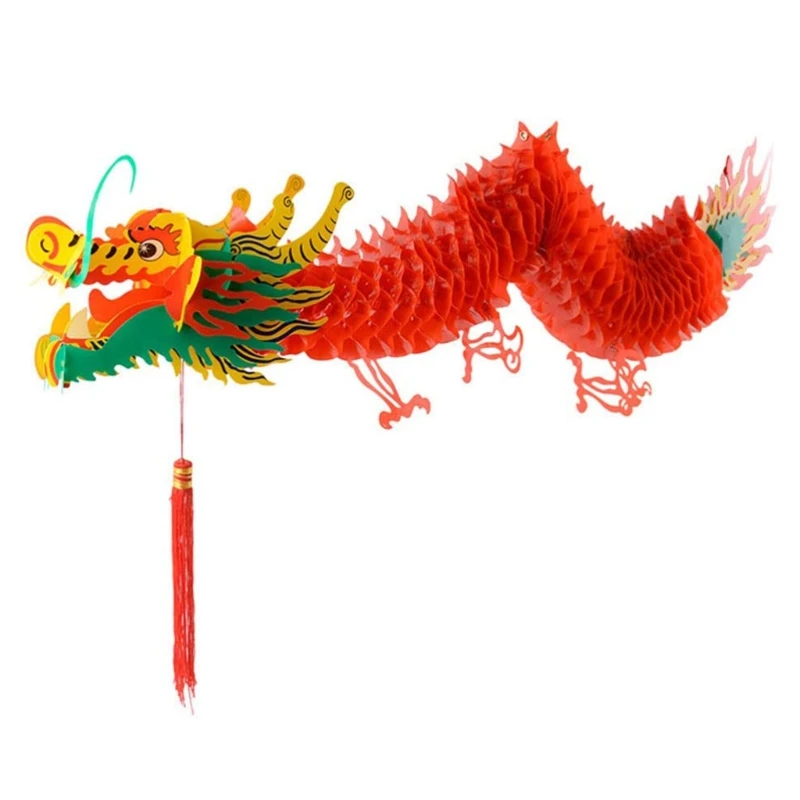 

1M 1.5M Spring Festival Dragon Lantern 2023 Chinese New Year Hanging Lantern Dragon Ornaments Shop Mall Yard Home Decorations