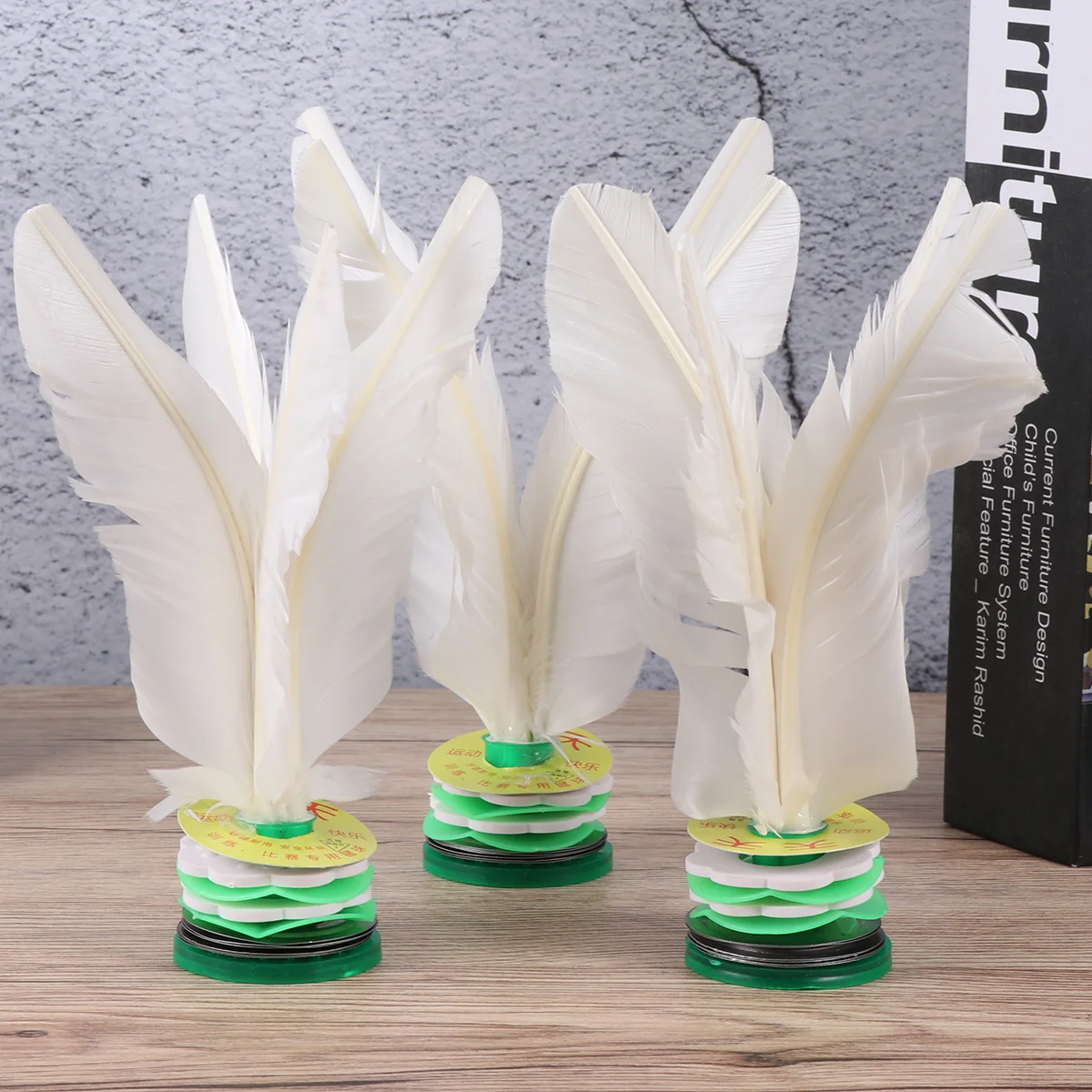 

10 шт., китайские воланы для игры в бадминтон