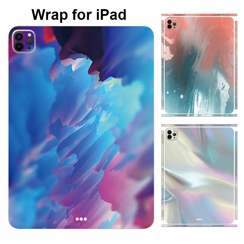 

Colorful Dazzle Color Decal Skin for iPad Pro 2021 2020 2018 Air 4 Mini 6 3M Wrap Durable Back Protector Film Full Cover Sticker