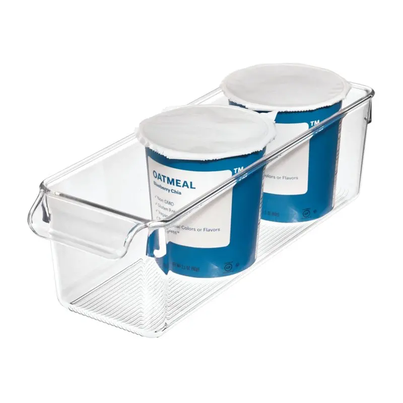 

Linus Plastic Fridge and Freezer Organizer Bin with Handle .5" x 4" x 3.5", Clear