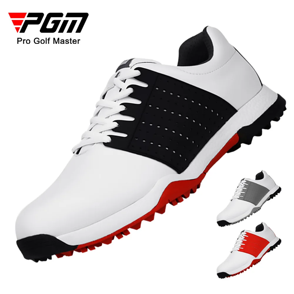 

PGM Men Golf Shoes Super Fiber Spikeless Waterproof Outdoor Sports Leisure Trainers Anti-slip Breathable Golf Sneakers XZ151