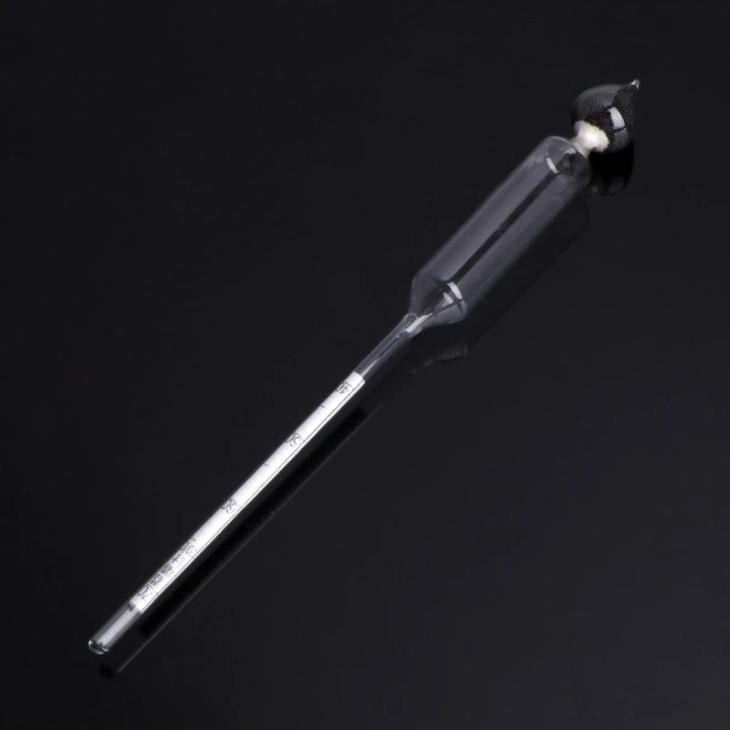 

3 Pcs 0-100% Hydrometer Alcoholmeter Tester Set Alcohol Concentration Meter + Thermometer High Quality