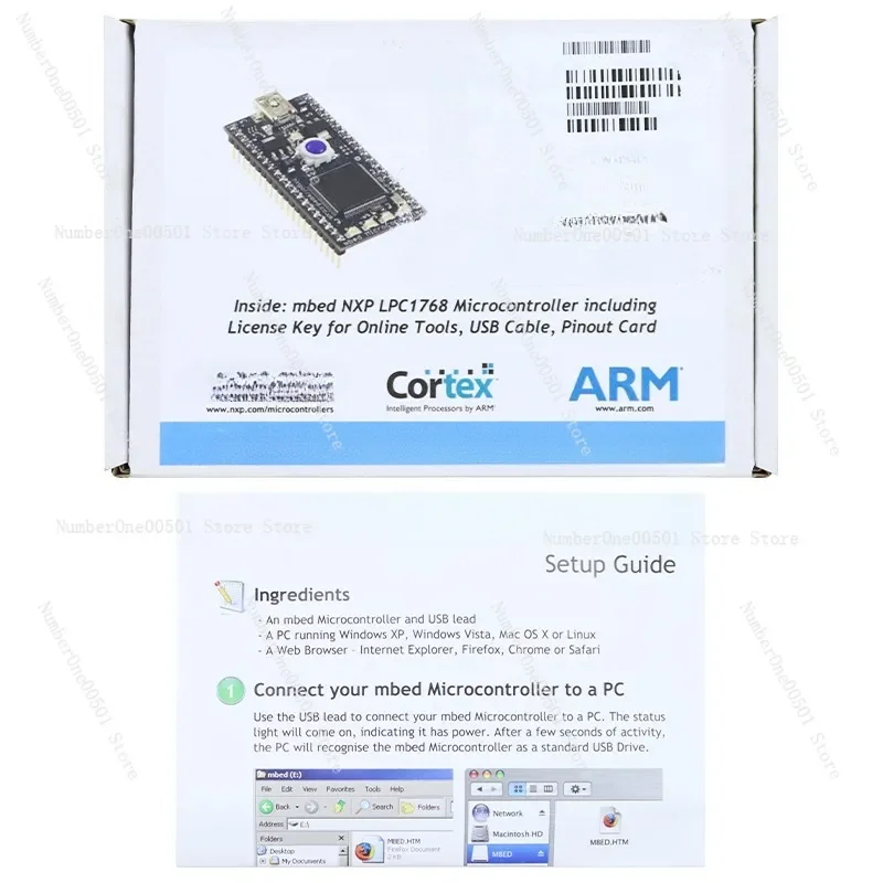 Плата разработки OM11043 Модуль nxp mbed LPC1768 Демо-плата Cortex-M3
