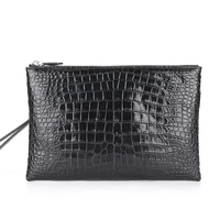mens genuine leather luxury briefcase high quality zipper clutch bag casual underarm bag leisure handbag fashion envelope bag